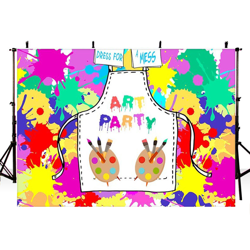 Paint Party Art Painting Birthday Party Banner