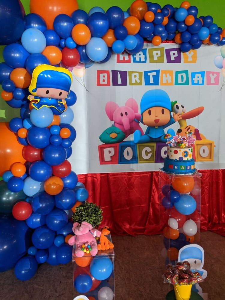 Fondo de fiesta de cumpleaños Bluey decoración de fiesta para niños fo –  dreamybackdrop