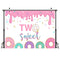 Custom Candy Donut Photo Backdrop Two Sweet Doughnut Kids Party Photography Backgrounds Banner