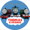 Customize Thomas Tank Engine Round Backdrop Thomas friends Kids Birthday Party Circle Background Covers