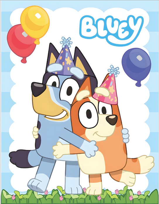 Customize Bluey Photography Background Kids Birthday Decoration Banner ...