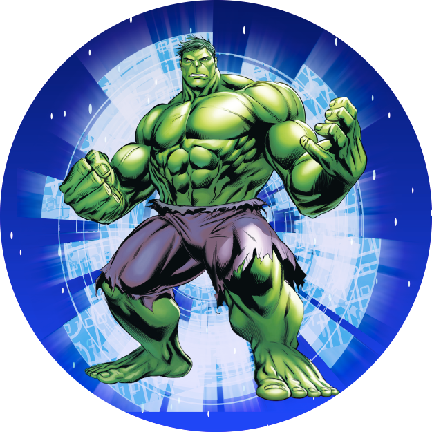 Customize The HULK Photo Backdrop Cover Marvel Round Backdrop Party Ci ...