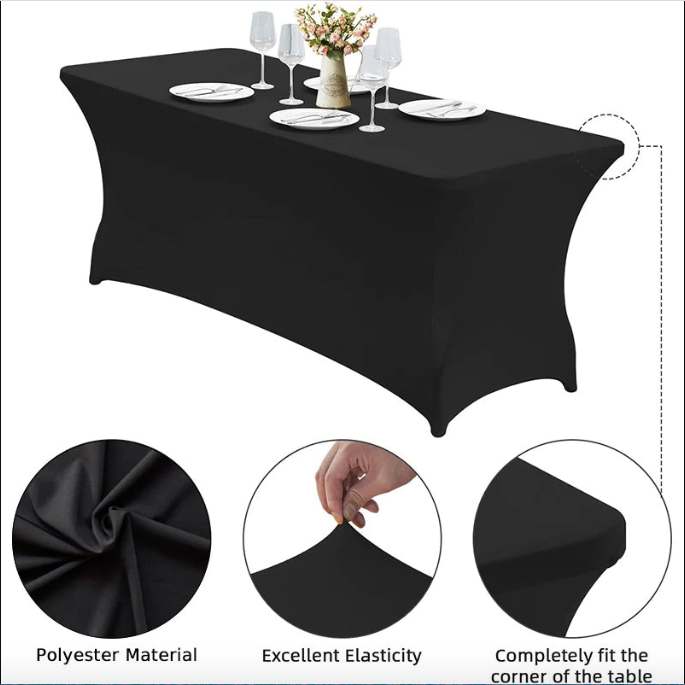 Customize Printing Stretch Fit Table Cover For Event