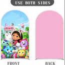 Custom Size Cartoon Girls Arch Photo Background Cover Theme Arch Background Different Double Side Elastic Covers