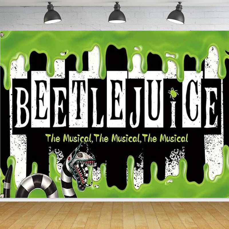 Custom Bettlejuice Photo Backdrop Halloween Kids Party Photography Backgrounds Banners