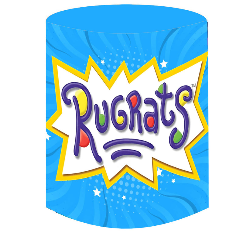 Customize Rugrat Themes Party Round Backdrop Susie Charmichael and Angelica Circle Background Birthday Photo Studio Decor Cylinder Plinth Covers