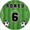 Custom Name Football Round Backdrops Cover Soccer Boys Birthday Party Circle Background Cylinder Plinth Covers