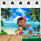 Moana Maui Photo Backdrop Baby Shower Birthday Party Custom Photography Background Photo Booth Decors