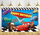 Customize Cartoon Photo Backdrop Boys Birthday Party Photography Backgrounds Banners