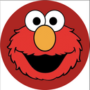 Customize Elmo Photo Backdrop Kid Birthday Cover Round Backdrop Birthday Party Circle Background Cover