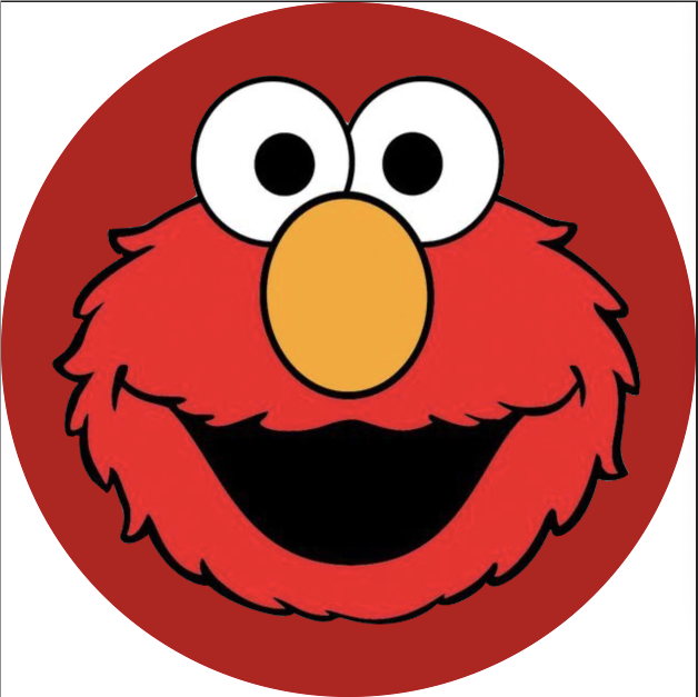 Customize Elmo Photo Backdrop Kid Birthday Cover Round Backdrop Birthday Party Circle Background Cover