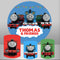 Customize Thomas Tank Engine Round Backdrop Thomas friends Kids Birthday Party Circle Background Covers