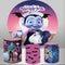 Customize Vampirina Round Backdrops Junior Vampirina Kids Birthday Party Circle Background Cylinder Plinth Covers