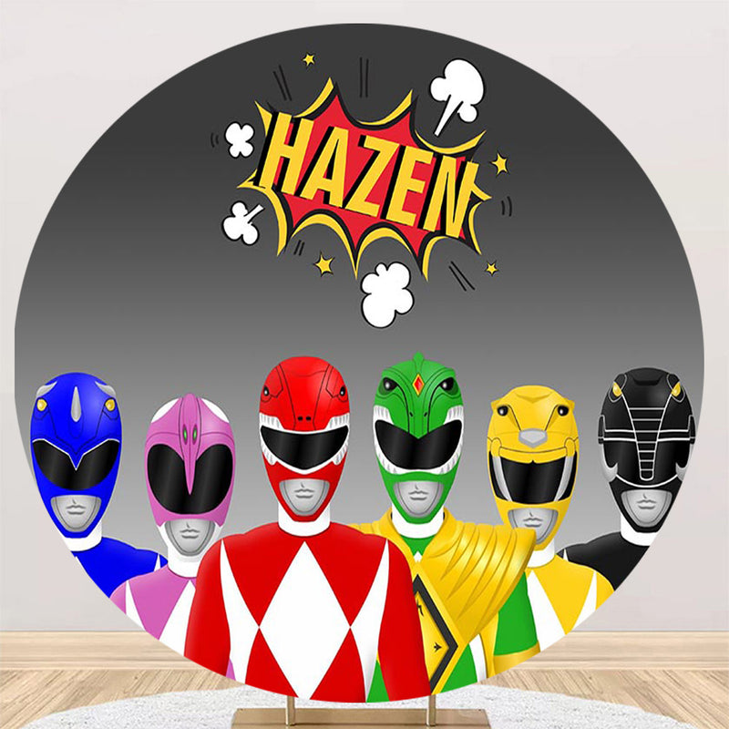 Bandai Round Backdrops Hazen Boys Birthday Party Circle Background Birthday Cake Table Banner Covers