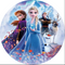 Customize size Frozen Round Backdrop Elsa Girls Birthday Circle Background Cylinder Plinth Covers