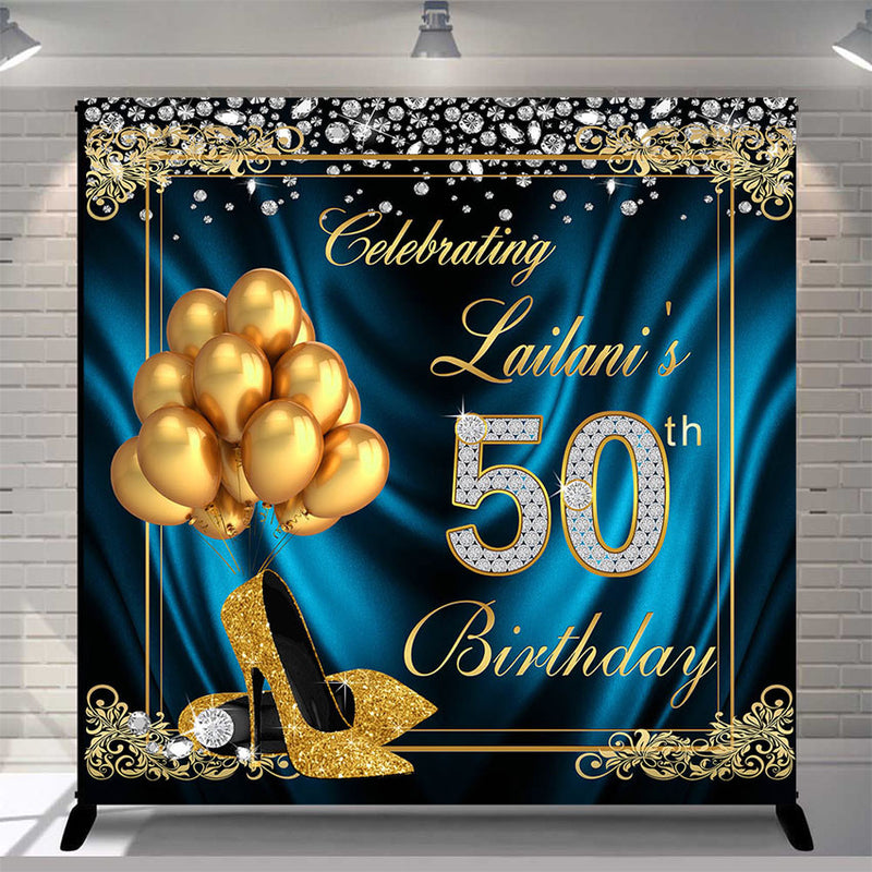 Cartel de fondo de decoración de cumpleaños 50 para mujer, decoraciones de  feliz cumpleaños 50 para mujeres, accesorios para fotos de cumpleaños de 50