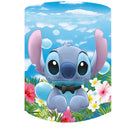 Disney Stitch Round Backdrops Kids Birthday Party Circle Background Birthday Covers Cylinder Plinth Covers