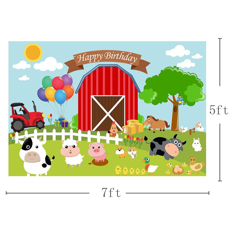 Granja 2do cumpleaños niño globo paquete niño granja fiesta de