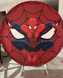 Custom Cartoon Superhero Round Background Circle Backdrop for Photography Boy Birthday Covers