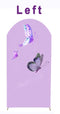 Customize Size Name Purple Photo Background Cover Arch Theme Background Butterfly Double Side Elastic Covers