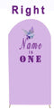 Customize Size Name Purple Photo Background Cover Arch Theme Background Butterfly Double Side Elastic Covers