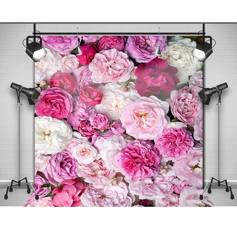 Colorful Flowers Backdrop for Photography Floral Photographic Backgrou ...